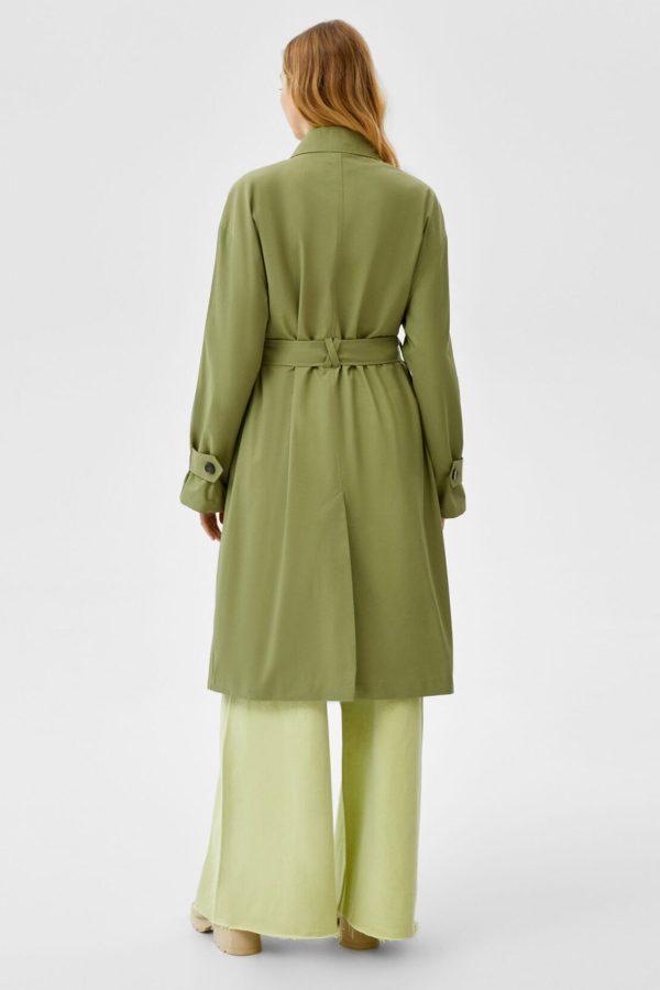 Belted Trench Coat - 图片 3