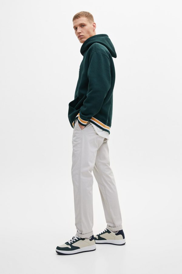 Basic Slim Fit Chinos Trousers - 图片 4